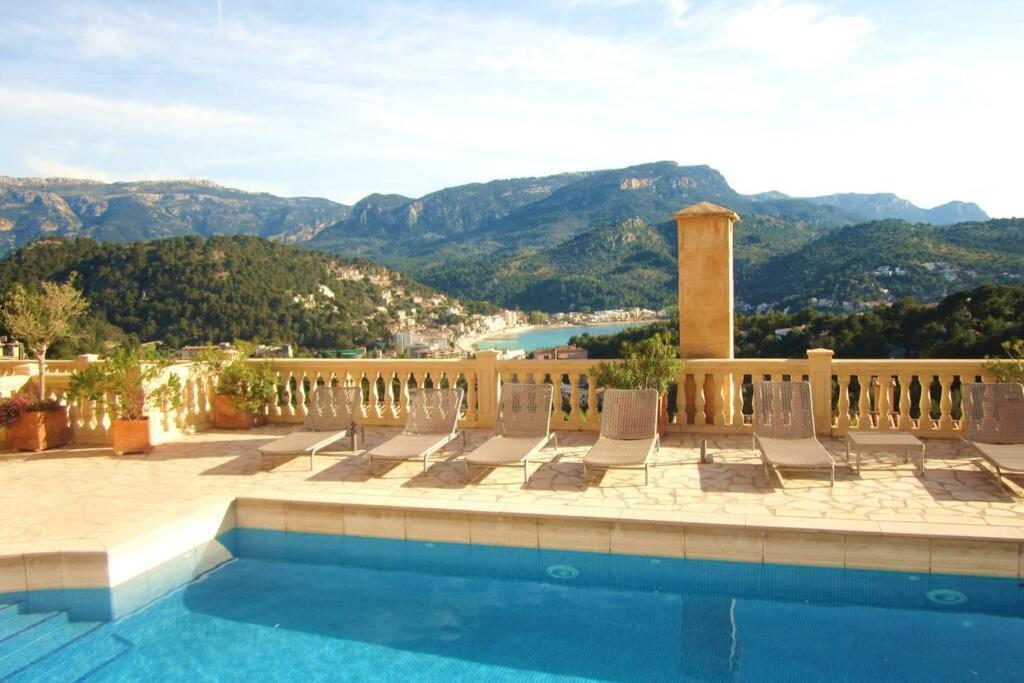 Apartamento Gran Terraza Privada Y Vistas Al Mar Port De Soller Luaran gambar